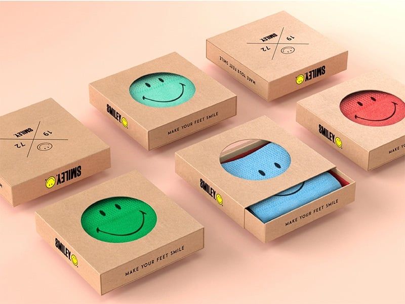Product box with transparent window showing the item inside