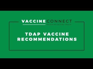 Tdap Vaccine Recommendations