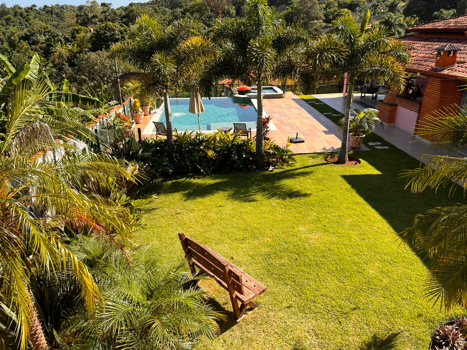 Área verde da Chácara Oasis