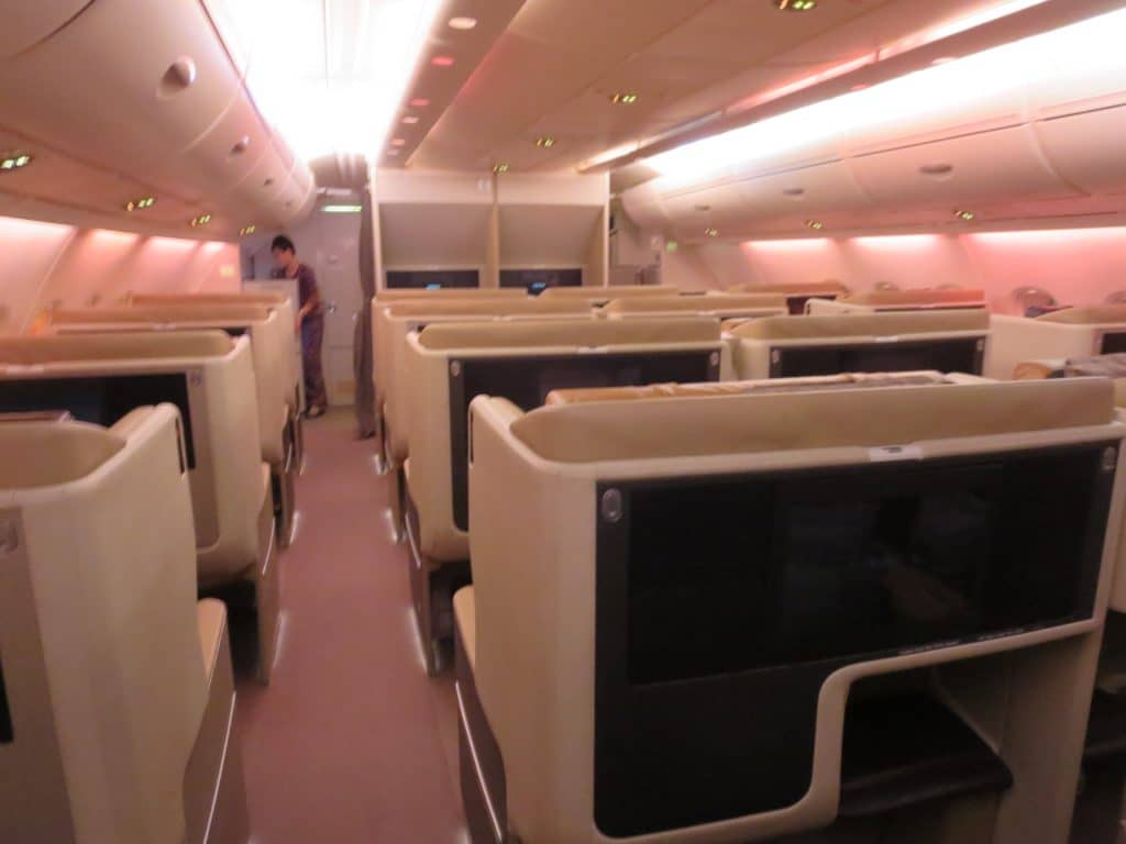 Singapore Airlines Business Class A380 Kabine