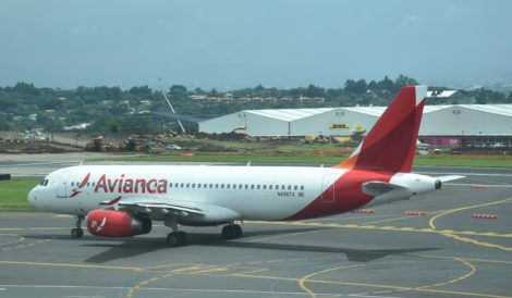Avianca Airbus A320 in San Jose