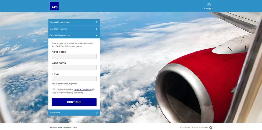 SAS Business Class Passagiere erhalten kostenlosen Internetzugang