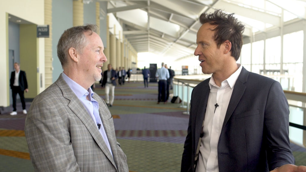 Bob talks with Qualtrics CEO Ryan Smith at SAP Sapphire Now 2019