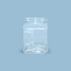 Frasco cuadrado cristal 1000 cc sin tapa (48 unidades)