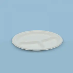 Plato 10″ (26 cm) x 3divisiones Darnel Naturals Caña de Azúcar (480 unidades)
