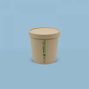 Kit Contenedor Bamboo 26oz con tapa (500 unidades)