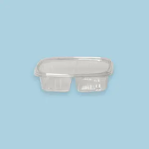 Cont. Sello Plus 24oz con 2 divisiones tapa plana (200 unidades)