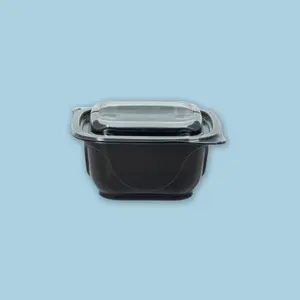Contenedor Cuadrado ProToGo 6″x 6″ 24 oz Negro (100 unidades)