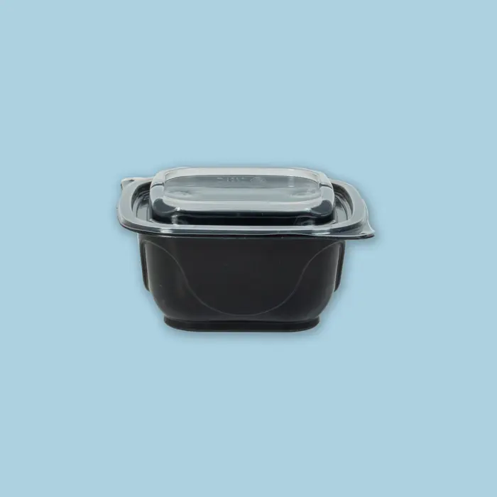 Contenedor Cuadrado ProToGo 6″x 6″ 24 oz Negro (100 unidades)