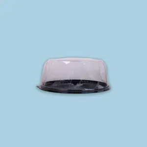 Base 25.5cm Altura 12 VisualDome Circular resq Negro (50 unidades)