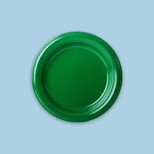 Plato plástico Verde 23cm (480 unidades)