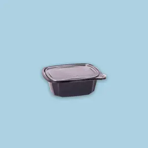 Safety Plus cuadrado resq 24oz Negro con Tapa (200 unidades)