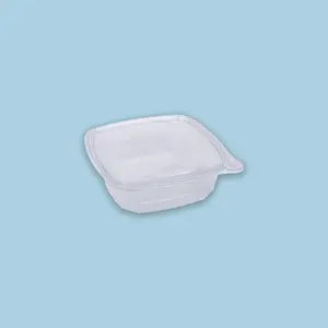 Safety Plus cuadrado resq 48oz Cristal con Tapa (100 unidades)