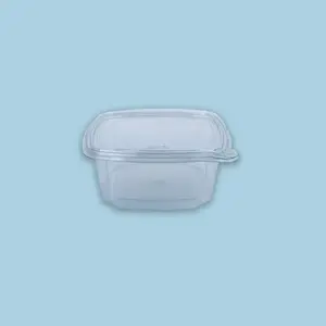 Safety Plus cuadrado resq 64oz Cristal con Tapa (100 unidades)
