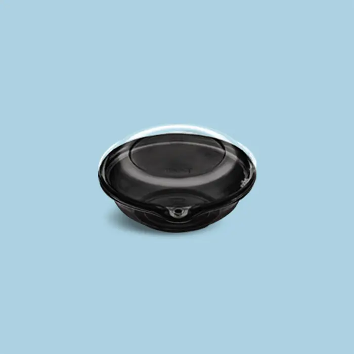 Bowl SafetyPlus Resq 12oz Negro con tapa (200 unidades)