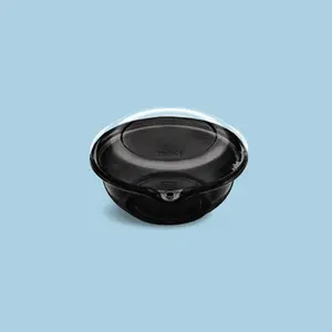 Bowl SafetyPlus Resq 16oz Negro con tapa (200 unidades)