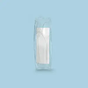 Set Servilleta, tenedor+cuchillo Cristal (500 unidades)