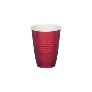 Vaso plástico 12oz Rojo  (480 unidades)