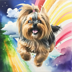 ai image of custom dog in the style of Memorial Memorial 5