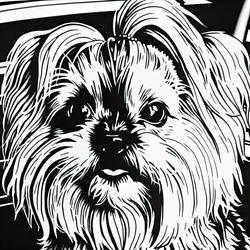 ai image of custom dog in the style of Base Coloring Book