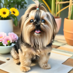 ai image of custom dog in the style of Base Glamour