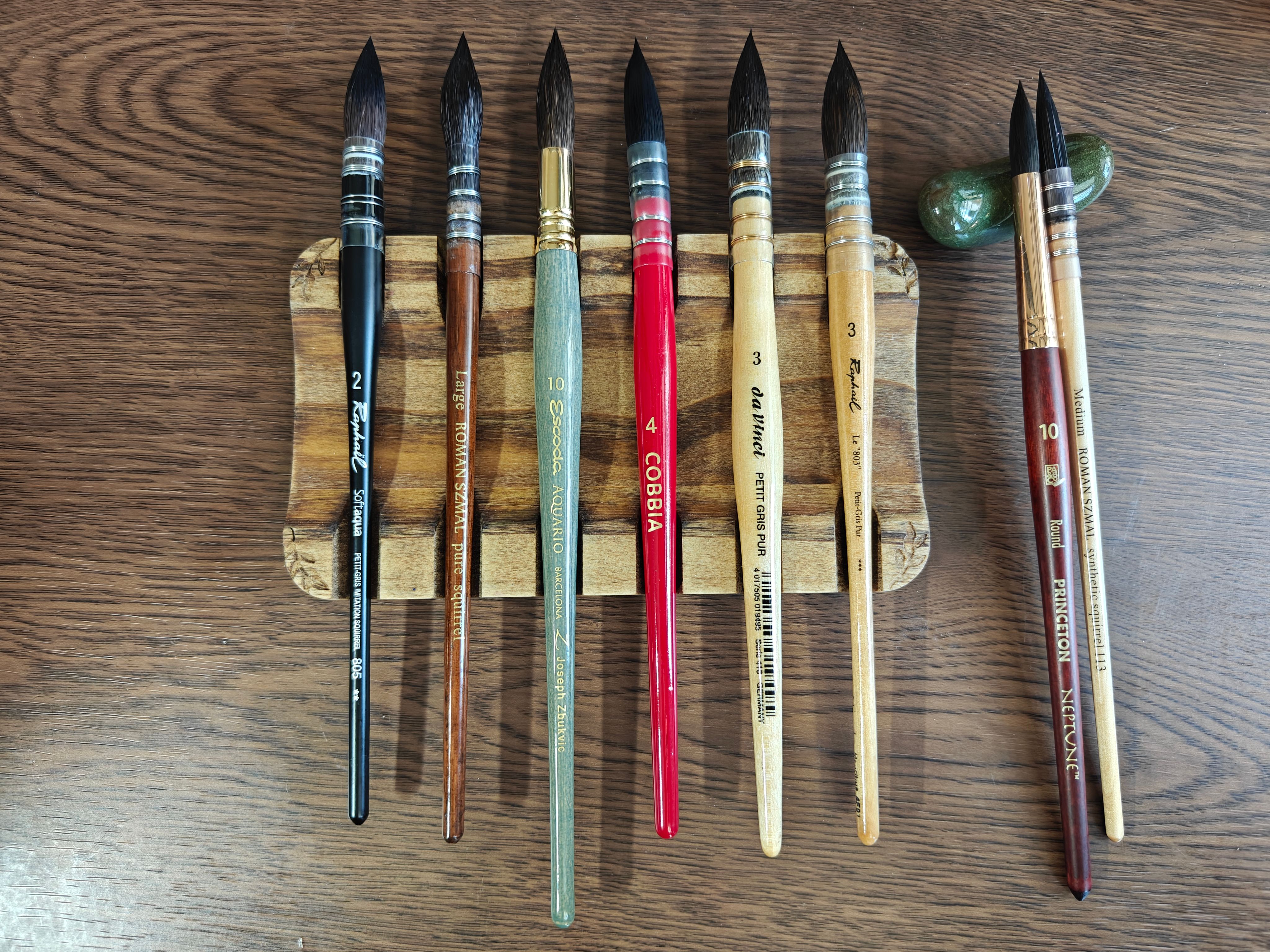 Testing natural and synthetic mop and some round brushes: Raphael, Roman Szmal, Escoda, Da Vinci and Princeton