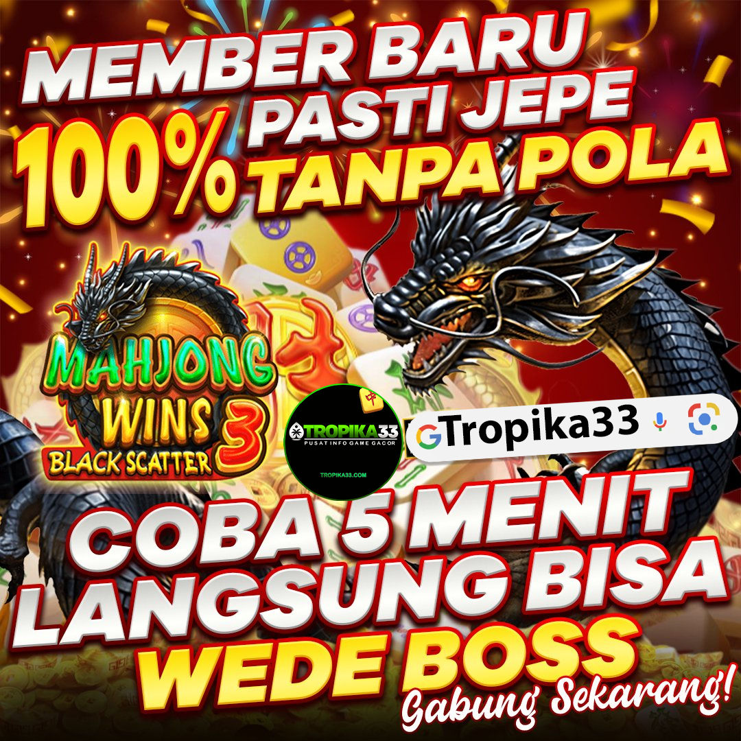 Tropika33 Platfom Resmi Situs Gacor Mudah Menang Hari ini image 1
