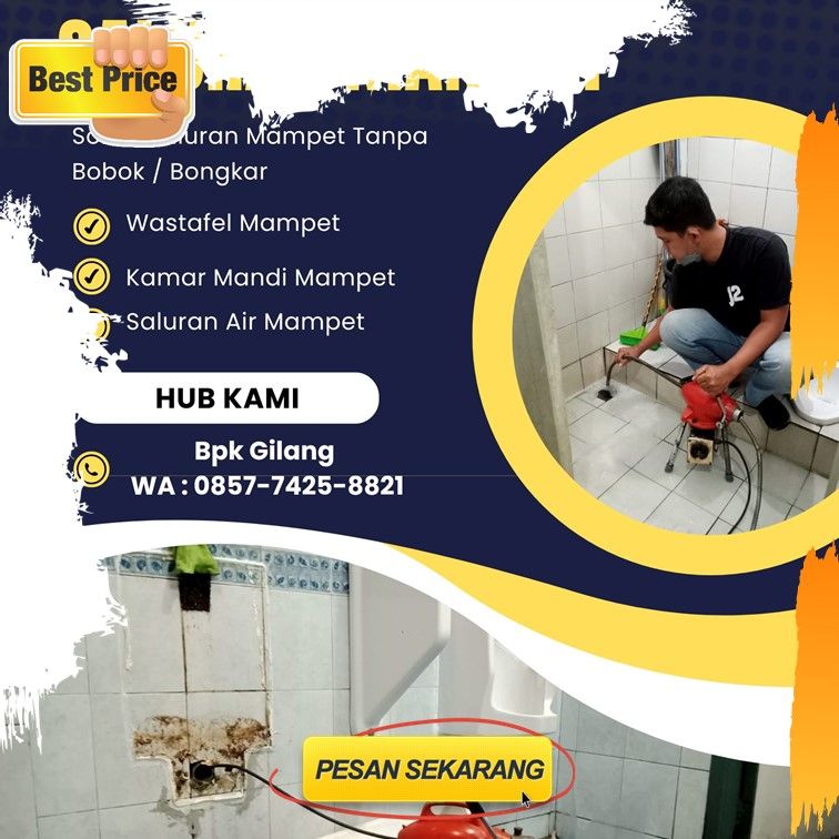 0857-7425-8821 (WA), jasa saluran mampet Kabupaten Kepulauan Seribu