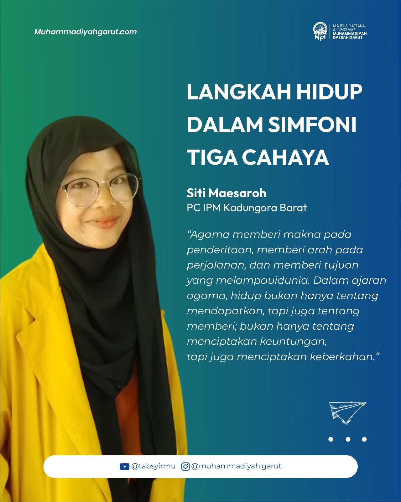 Langkah Hidup dalam Simfoni Tiga Cahaya