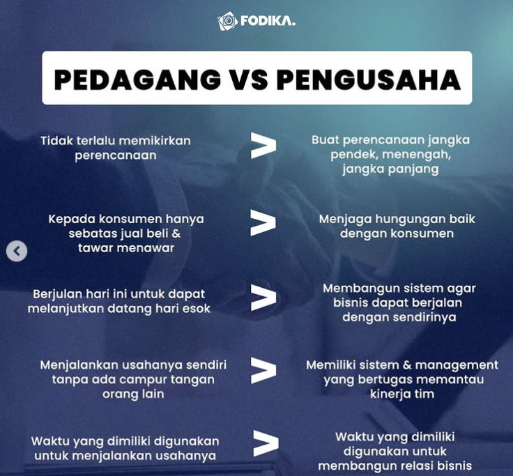 Image of: 9 Perbedaan Pedagang dan Pembisnis yang Perlu Anda Ketahui