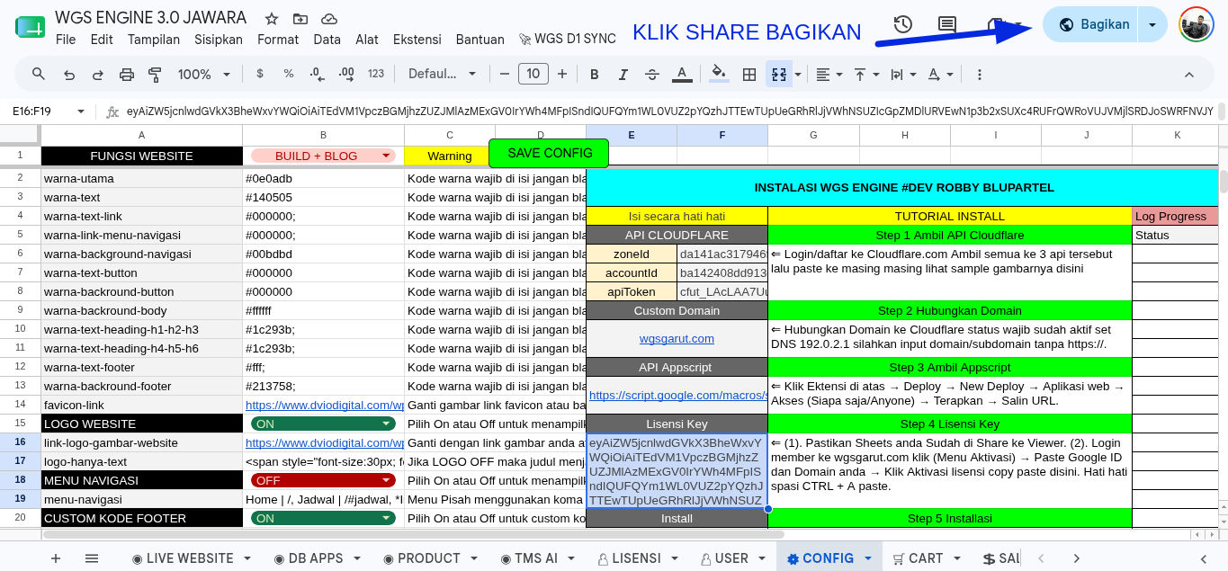 Screenshot Aktivasi Lisensi wgsgarut