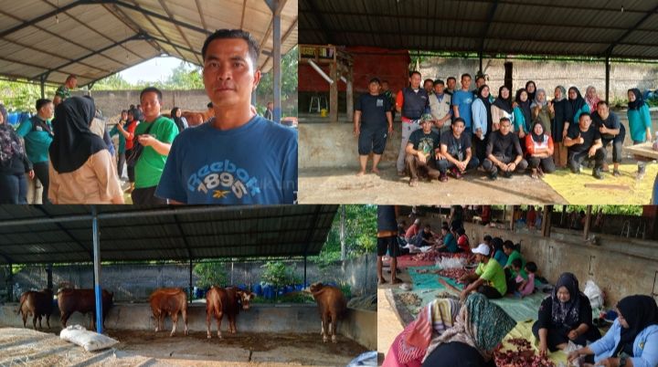 Hasil Menabung Rp10 Ribu Sehari, Warga Pasar Wanaraja Garut Kurban 4 Sapi dan 1 Domba