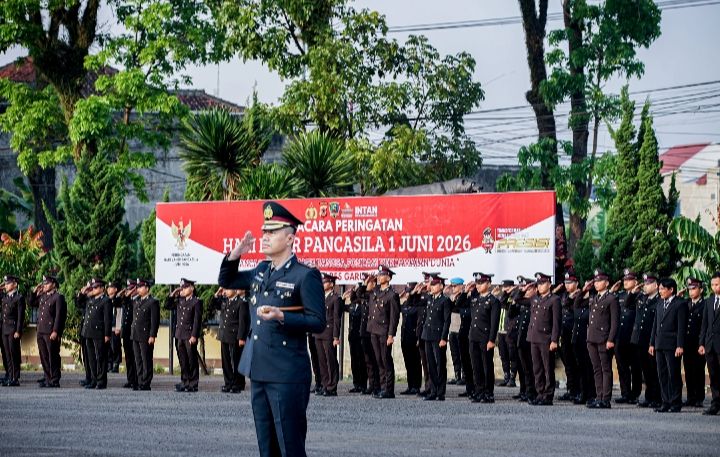 Kapolres Garut Tegaskan Komitmen Jaga Ideologi Bangsa Dalam Upacara Hari Lahir Pancasila 2026