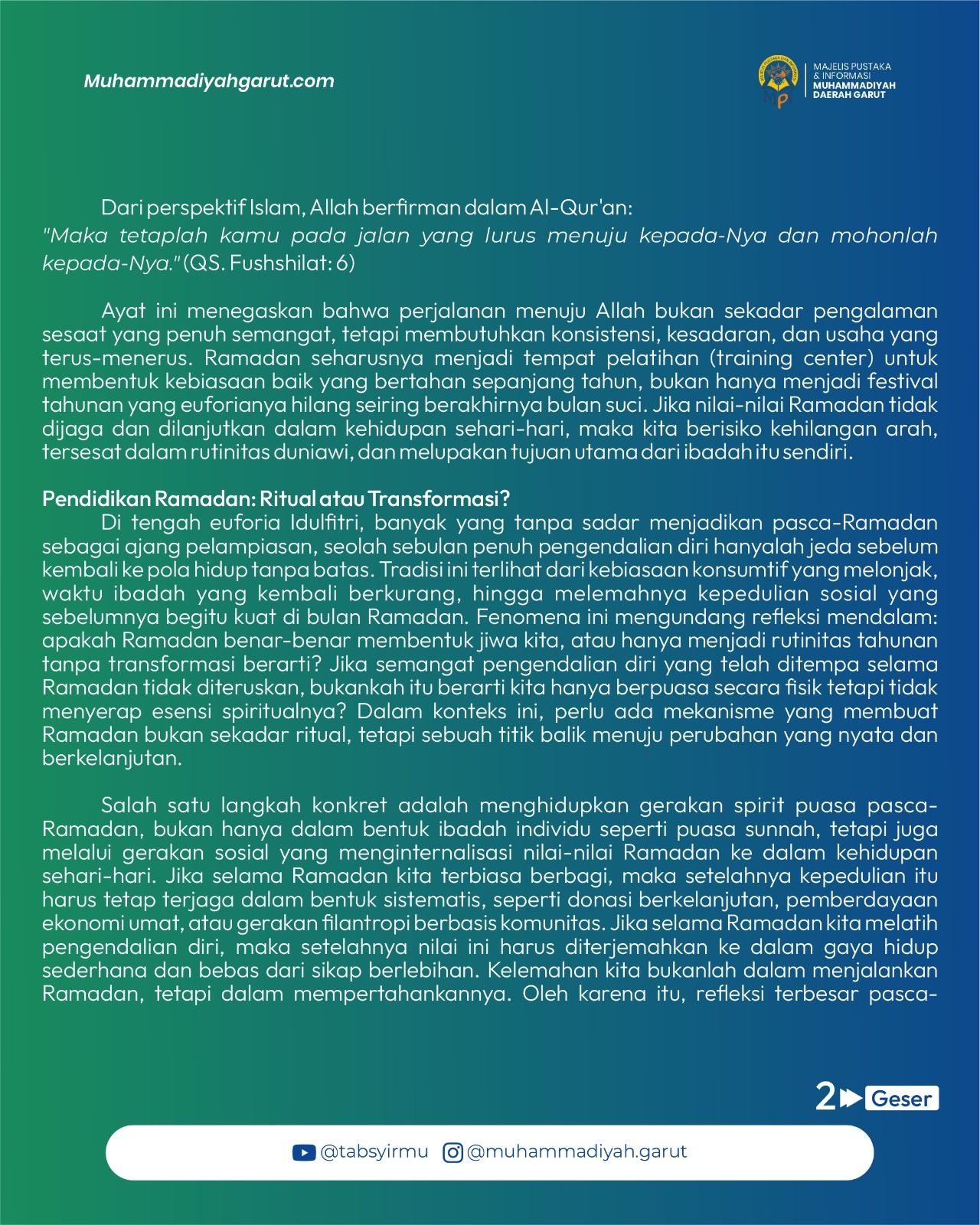 Usai Ramadhan Menuju Fitrah Tapi Tersesat di Jalan Pulang 2.jpg