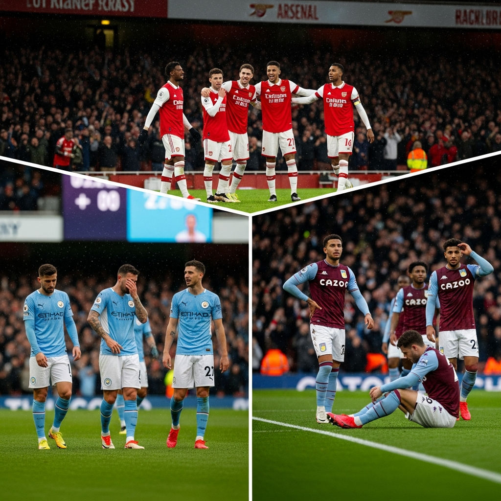 Premier League Geger: Kegagalan Man City dan Aston Villa Membuka Pintu Emas Arsenal di Peta Persaingan Gelar