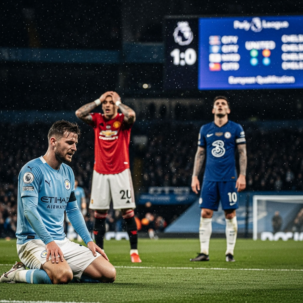 Goncangan Papan Atas Liga Inggris: Manchester City Tergelincir, Nasib MU dan Chelsea di Ujung Tanduk Zona Eropa