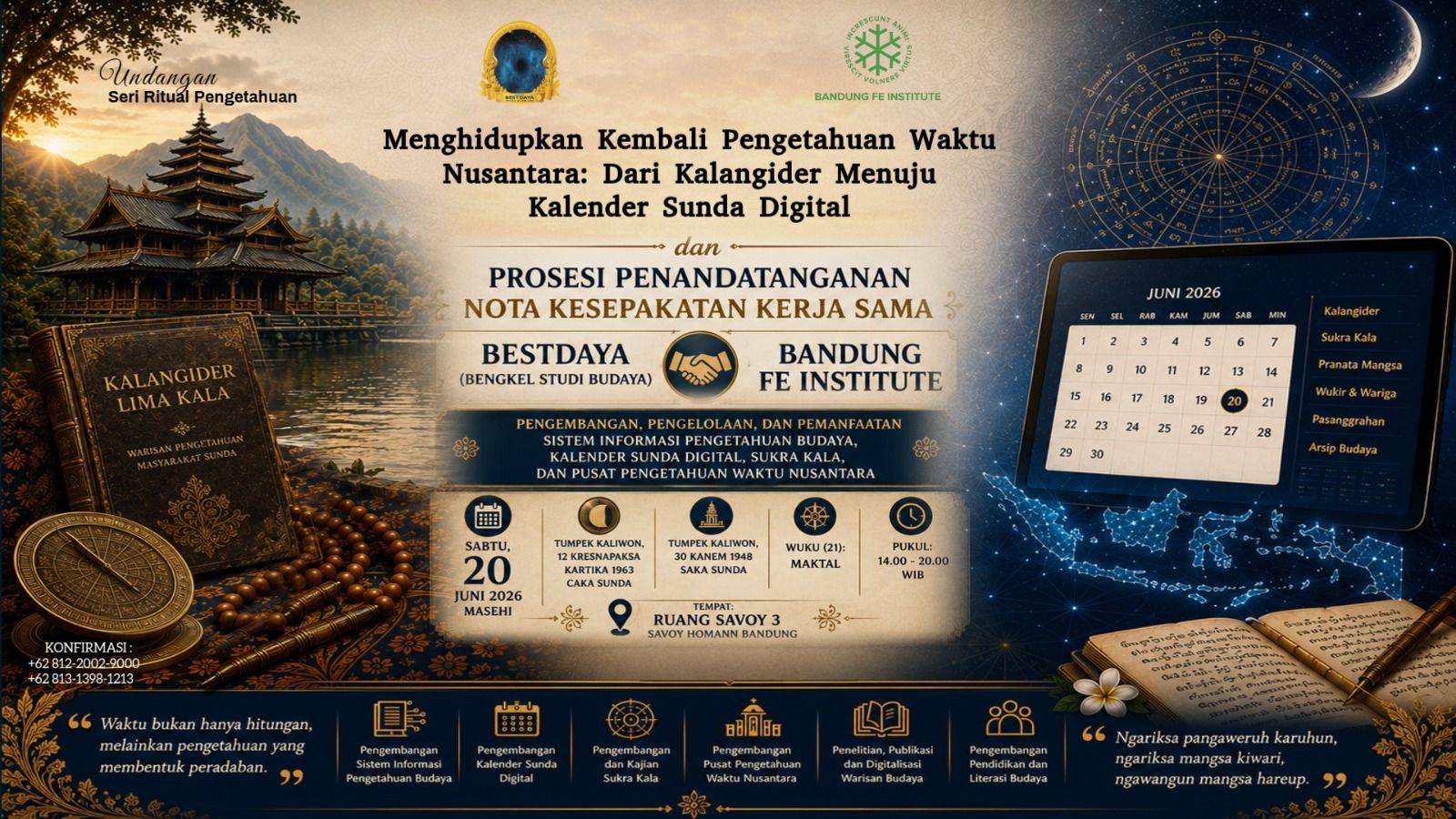 Kalender Sunda Menuju Kalender Sunda Digital dan Pusat Pengetahuan Waktu Nusantara