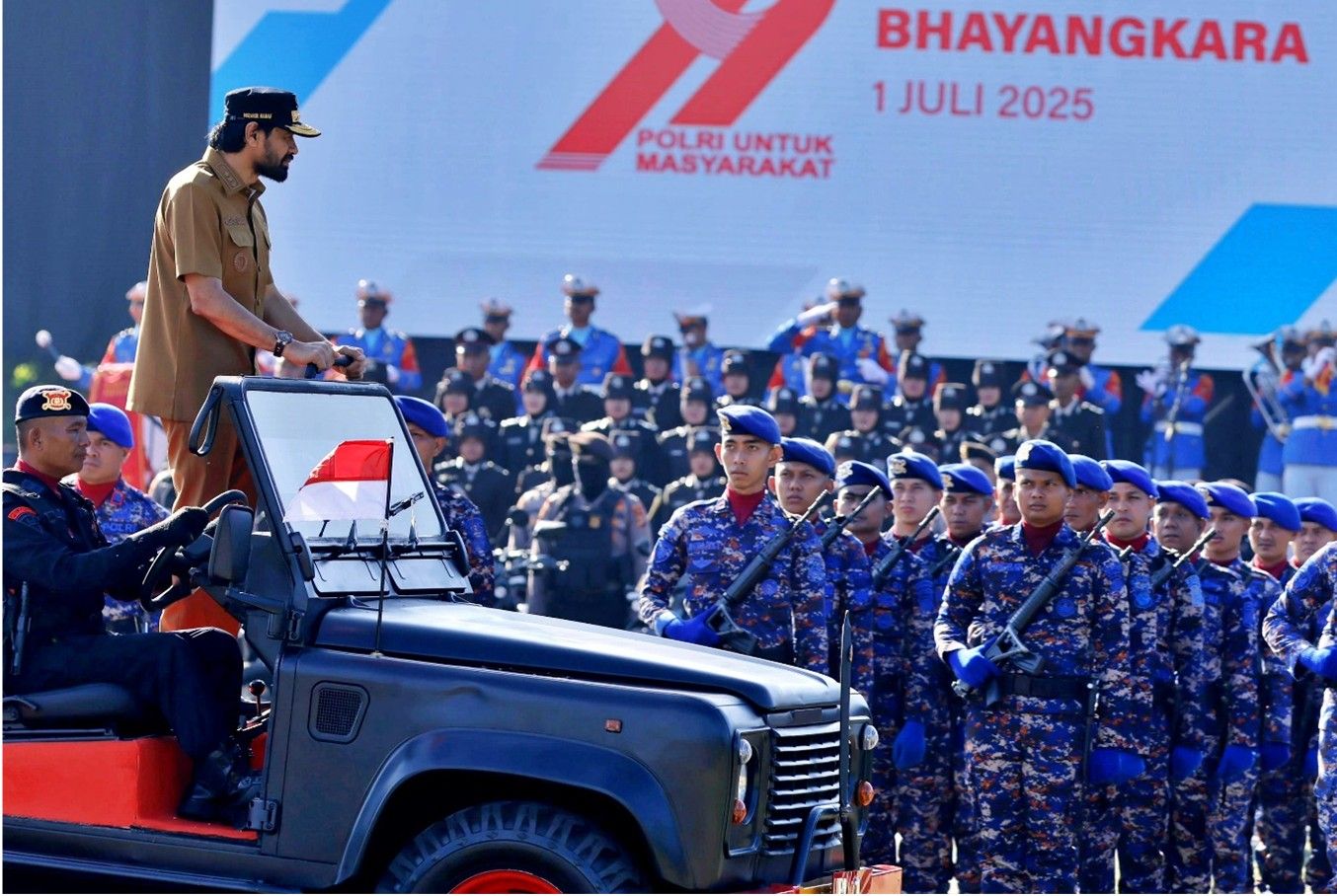 Gubernur Aceh Pimpin Upacara Hari Bhayangkara ke-79 di Blang Padang Banda Aceh