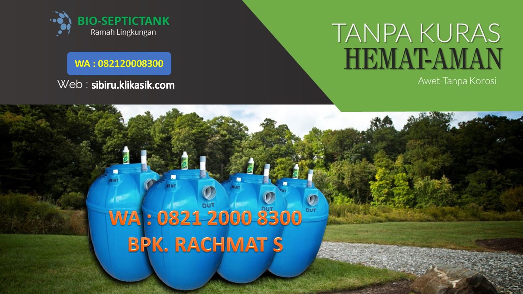 WA 082120008300 Distributor Bio Septic Tank di Bandung Bisa COD