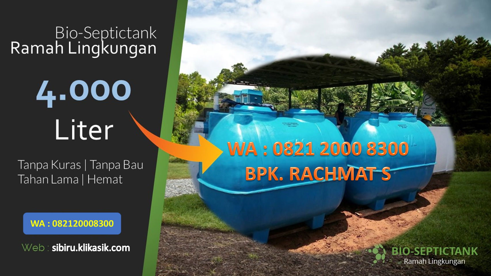 Telepon 082120008300 Jual Septic Tank Bio Termurah di Bandung
