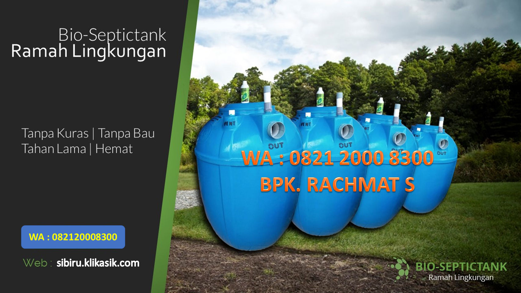 Kontak 082120008300 Produsen Septic Tank Biotech Anti Bocor di Bandung