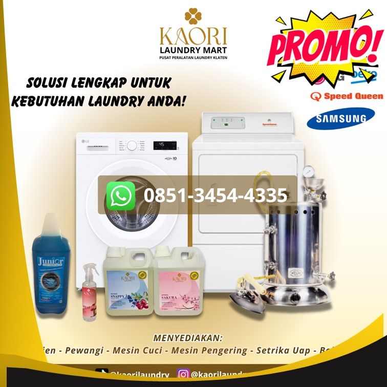 0851-3454-4335 Jual Peralatan Laundry Lengkap Klaten Utara