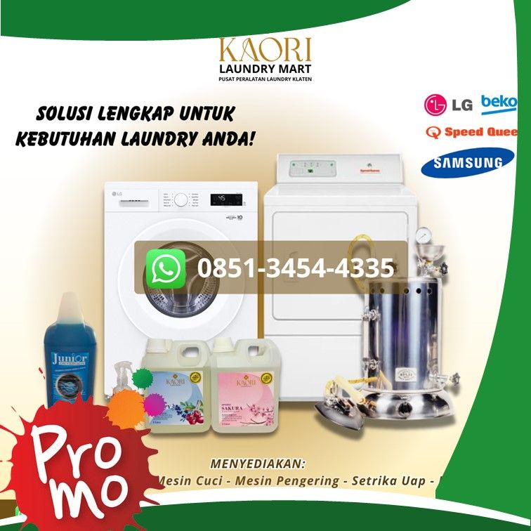 0851-3454-4335 Jual Peralatan Laundry Lengkap Klaten Selatan