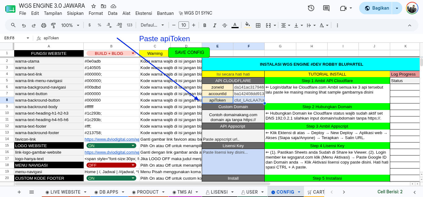 Screenshot Aktivasi Lisensi wgsgarut