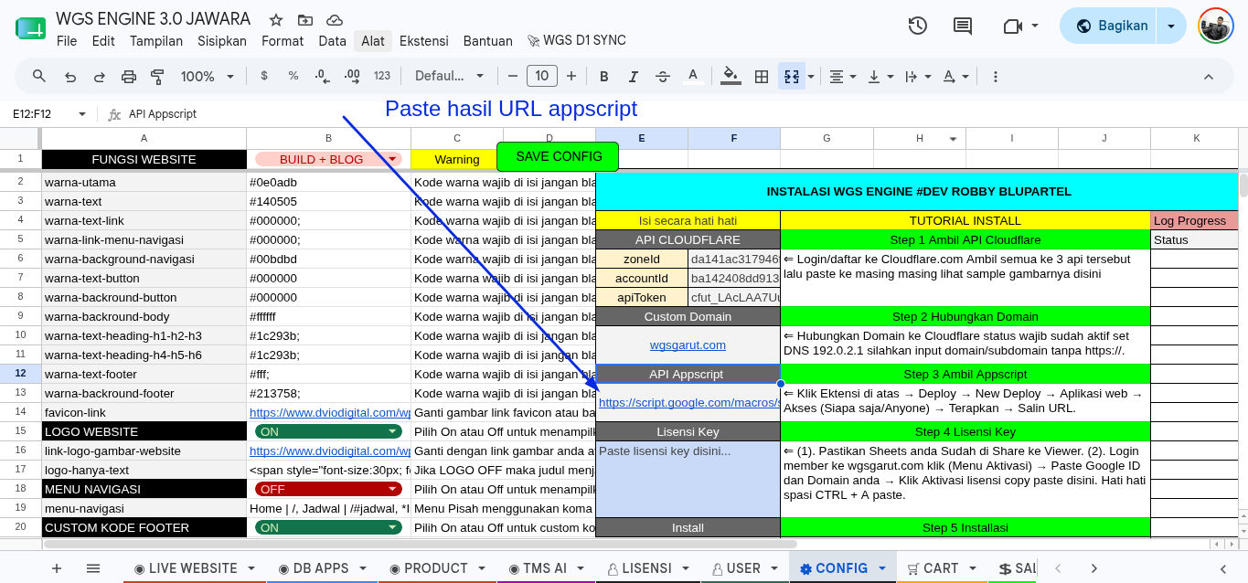 Screenshot Deploy AppScript