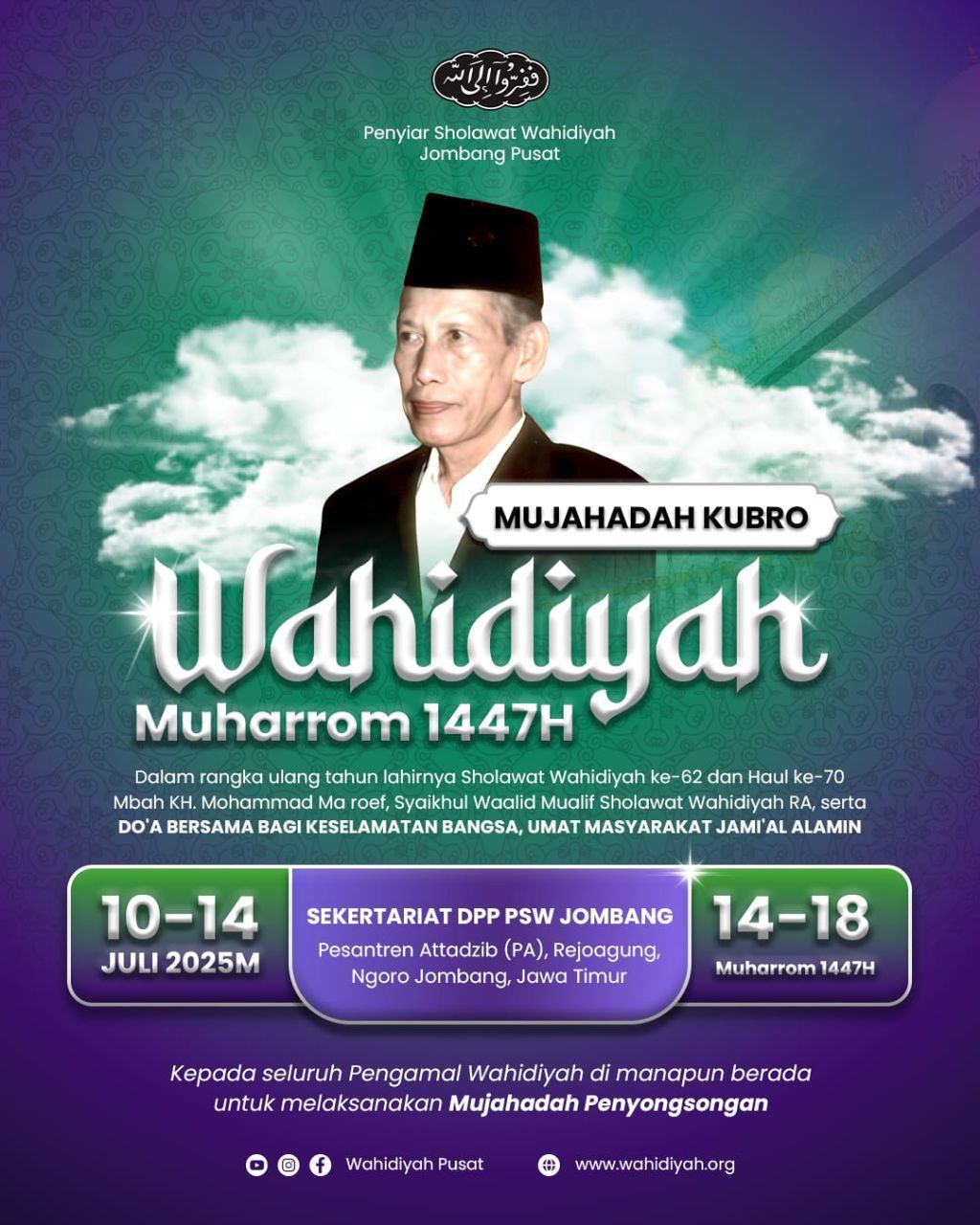 Image of: Mujahadah Kubro Wahidiyah Muharram 1447 H: Momen Spiritualitas Nasional untuk Keselamatan Bangsa