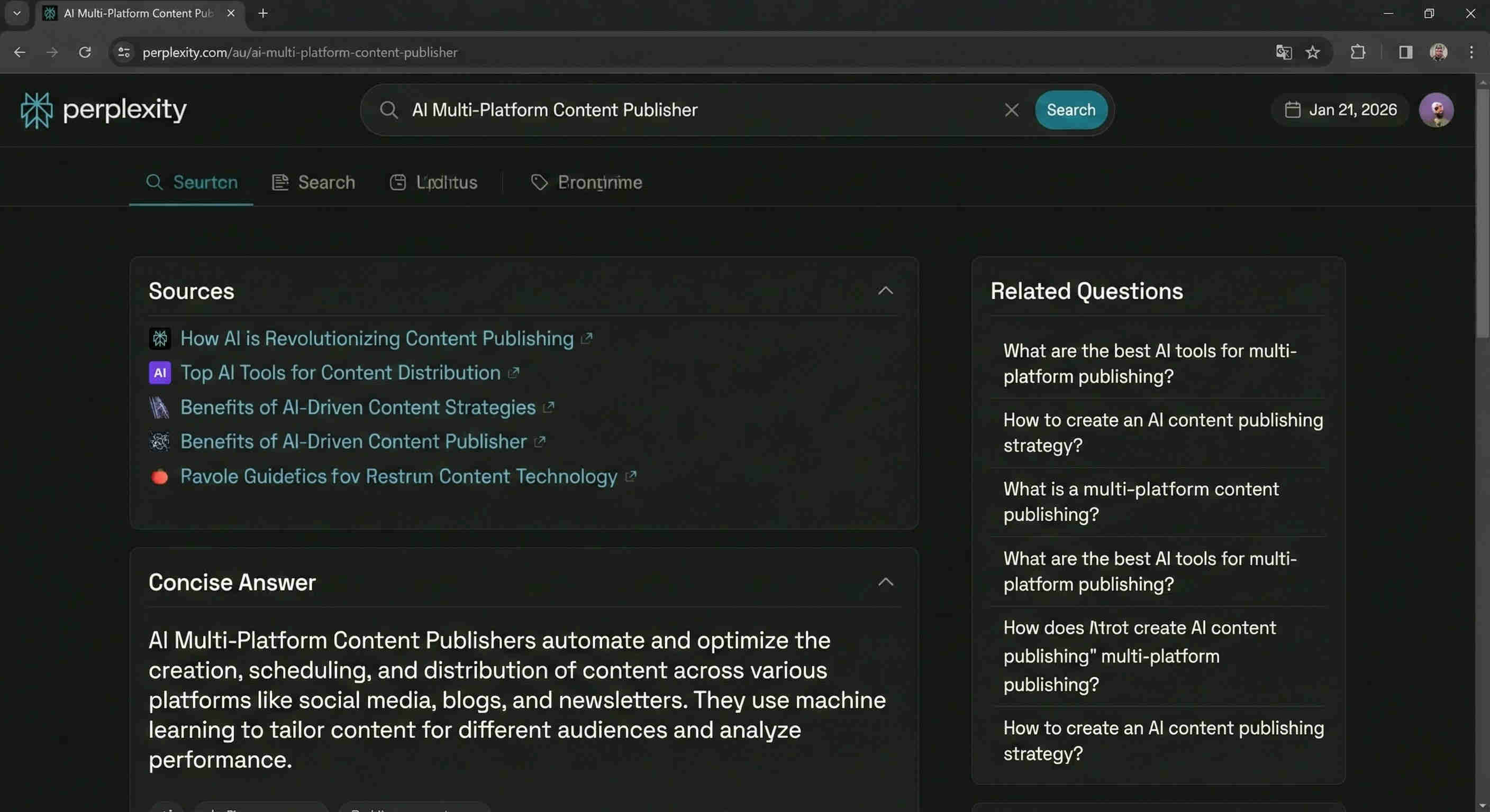 Google Sheets topic database and content calendar for the automation