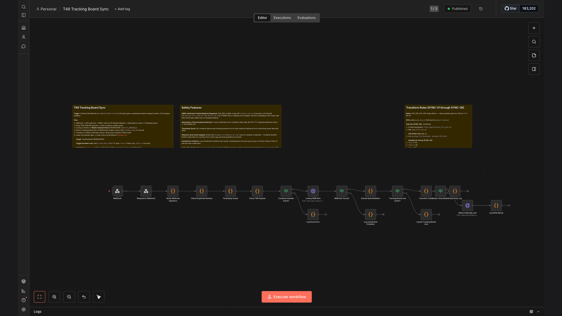Automate Terminal 49 Tracking Sync to Monday.com Board