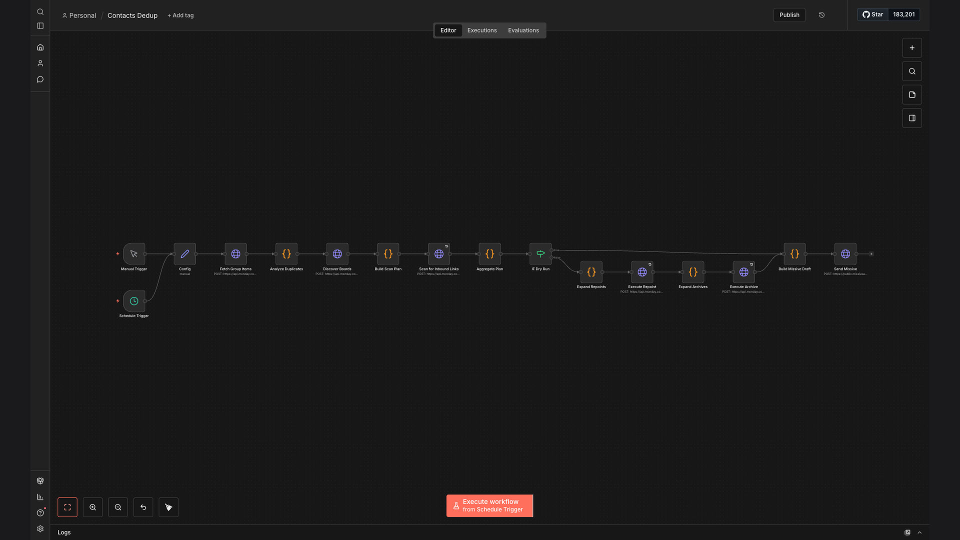 Automate Monday.com Contact Deduplication and Relationship Updates