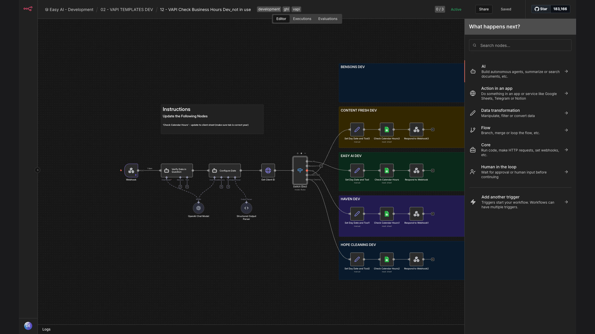 AI-Powered Business Hours Checker with Multi-Client Calendar Integration